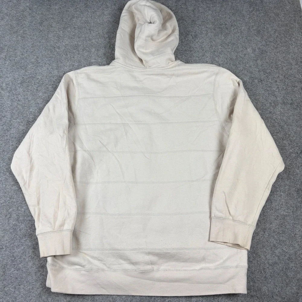 The North Face Full Zip Hoodie Mens XXL Cream Sherpa Lined Heavyweight Jacket‎